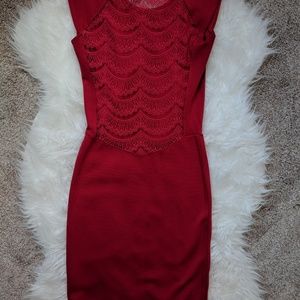 French Connection lace back dress